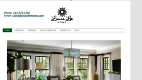 What Lauraleehome.com website looked like in 2018 (5 years ago)