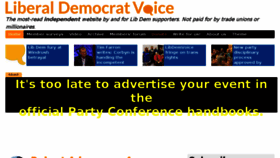What Libdemvoice.org website looked like in 2018 (5 years ago)