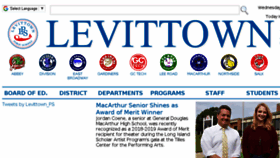 What Levittownschools.com website looked like in 2018 (5 years ago)