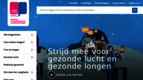 What Longfonds.nl website looked like in 2018 (7 years ago)