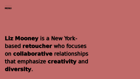What Lizmooney.com website looked like in 2018 (6 years ago)