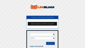 What Login.unisuam.edu.br website looked like in 2018 (5 years ago)