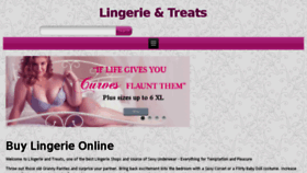 What Lingerieandtreats.co.za website looked like in 2018 (5 years ago)