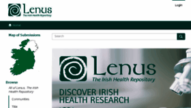 What Lenus.ie website looked like in 2018 (5 years ago)