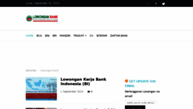 What Lowongandibank.com website looked like in 2018 (5 years ago)