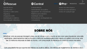 What Logmeinbrasil.com.br website looked like in 2018 (5 years ago)