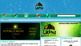 What Lietus.fm website looked like in 2018 (5 years ago)