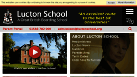 What Luctonschool.org website looked like in 2018 (5 years ago)