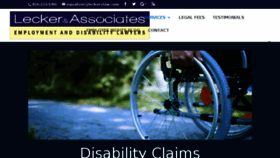 What Leckerdisabilitylawyers.ca website looked like in 2018 (5 years ago)