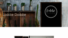 What Loddiedoddie.com website looked like in 2018 (5 years ago)