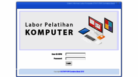 What Labkom.stkip-pgri-sumbar.ac.id website looked like in 2018 (5 years ago)