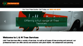 What Landmtreeservices.co.uk website looked like in 2018 (5 years ago)