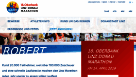 What Linzmarathon.at website looked like in 2018 (7 years ago)