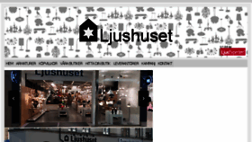 What Ljushuset.se website looked like in 2018 (5 years ago)
