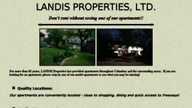 What Landisproperties.com website looked like in 2018 (5 years ago)