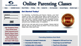 What Loganparentingclasses.com website looked like in 2018 (5 years ago)
