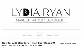 What Lydiamakeup.com website looked like in 2018 (7 years ago)