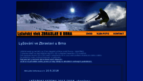 What Lyzovani-zbraslav.cz website looked like in 2018 (5 years ago)