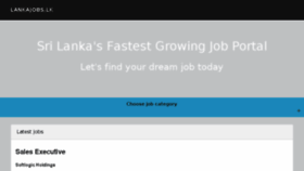What Lankajobs.lk website looked like in 2018 (5 years ago)