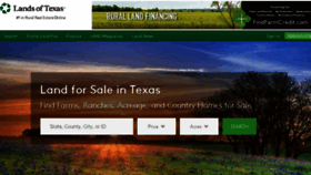 What Landsoftexas.com website looked like in 2018 (5 years ago)