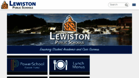 What Lewistonpublicschools.org website looked like in 2018 (5 years ago)