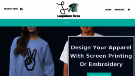What Logowearpros.com website looked like in 2018 (5 years ago)