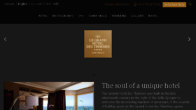 What Le-grand-hotel-des-thermes.fr website looked like in 2018 (5 years ago)