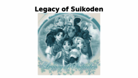 What Legacyofsuikoden.com website looked like in 2018 (5 years ago)