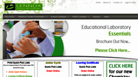 What Lennoxeducational.ie website looked like in 2018 (5 years ago)