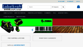 What Labelkraft.com website looked like in 2018 (5 years ago)