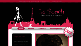 What Lepoochgrooming.com website looked like in 2018 (5 years ago)
