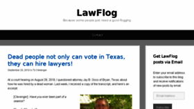 What Lawflog.com website looked like in 2018 (5 years ago)