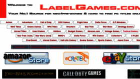 What Labelgames.com website looked like in 2018 (5 years ago)