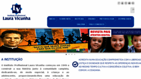 What Lauravicunha.com.br website looked like in 2018 (5 years ago)