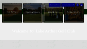 What Lakearthur.com website looked like in 2018 (5 years ago)