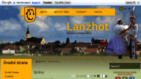 What Lanzhot.cz website looked like in 2018 (5 years ago)