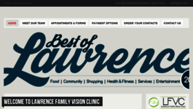What Lawrencefamilyvision.com website looked like in 2018 (5 years ago)