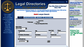 What Legaldirectories.com website looked like in 2018 (5 years ago)