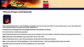 What Legacynorsk.com website looked like in 2018 (5 years ago)