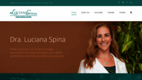 What Lucianaspina.com.br website looked like in 2018 (5 years ago)