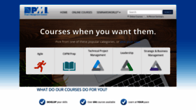 What Learning.pmi.org website looked like in 2018 (5 years ago)