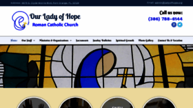 What Ladyofhope.org website looked like in 2018 (5 years ago)