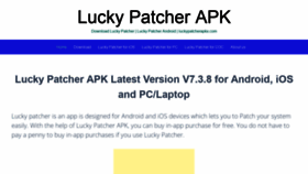 What Luckypatcherapkx.com website looked like in 2018 (5 years ago)