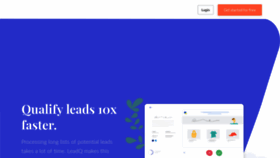 What Leadq.io website looked like in 2018 (5 years ago)