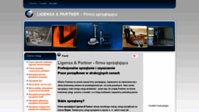 What Ligensa.pl website looked like in 2018 (7 years ago)