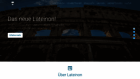 What Lateinon.de website looked like in 2018 (5 years ago)