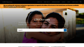 What Ldscharities.org website looked like in 2018 (5 years ago)