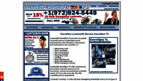 What Locksmithcarrolltontx.com website looked like in 2018 (5 years ago)