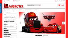 What Larichi.cz website looked like in 2018 (5 years ago)
