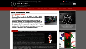 What Licadho-cambodia.org website looked like in 2018 (5 years ago)